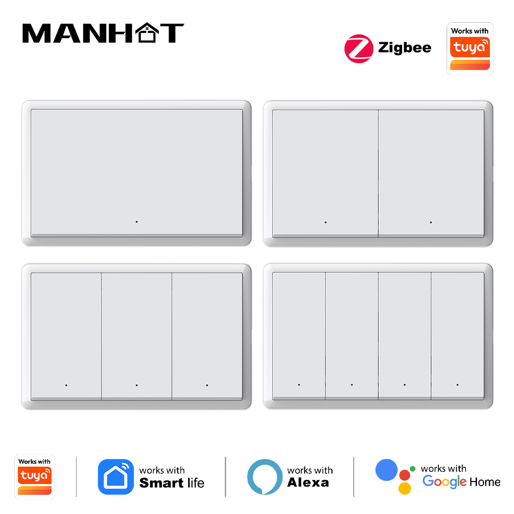 Smart Home Internet - مفتاح إضاءة ذكي من مانهوت يعمل