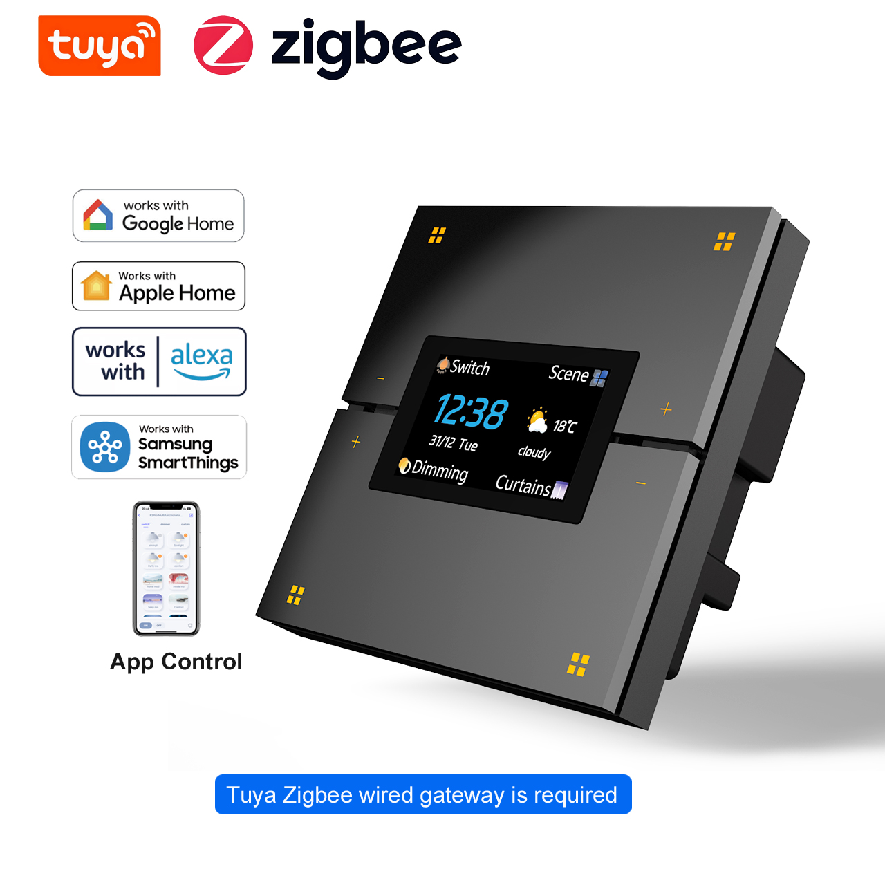 Smart Home Internet - مفتاح إضاءة ذكي M9 Pro بـ