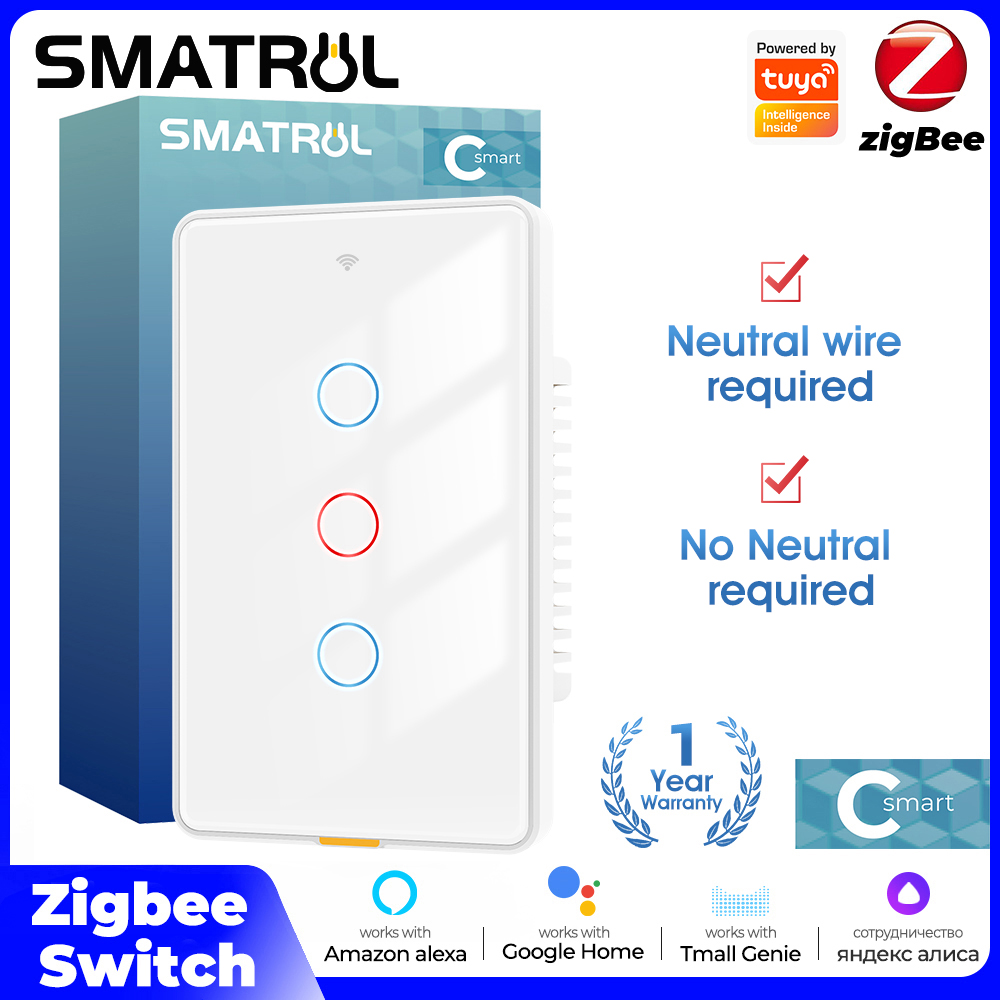 Smart Home Internet - تويا زيجبي مفتاح اللمس الخفيف الذكي
