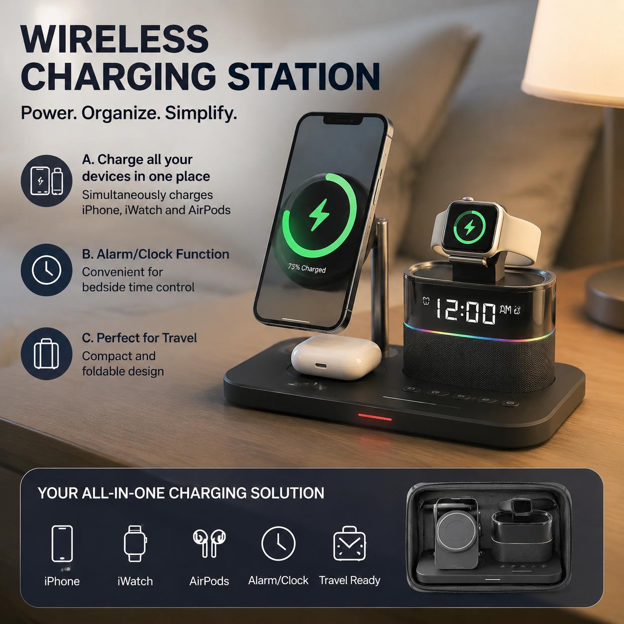 محطة شحن لاسلكية مغناطيسية لله - مراجعة Smart Home Internet وسعره