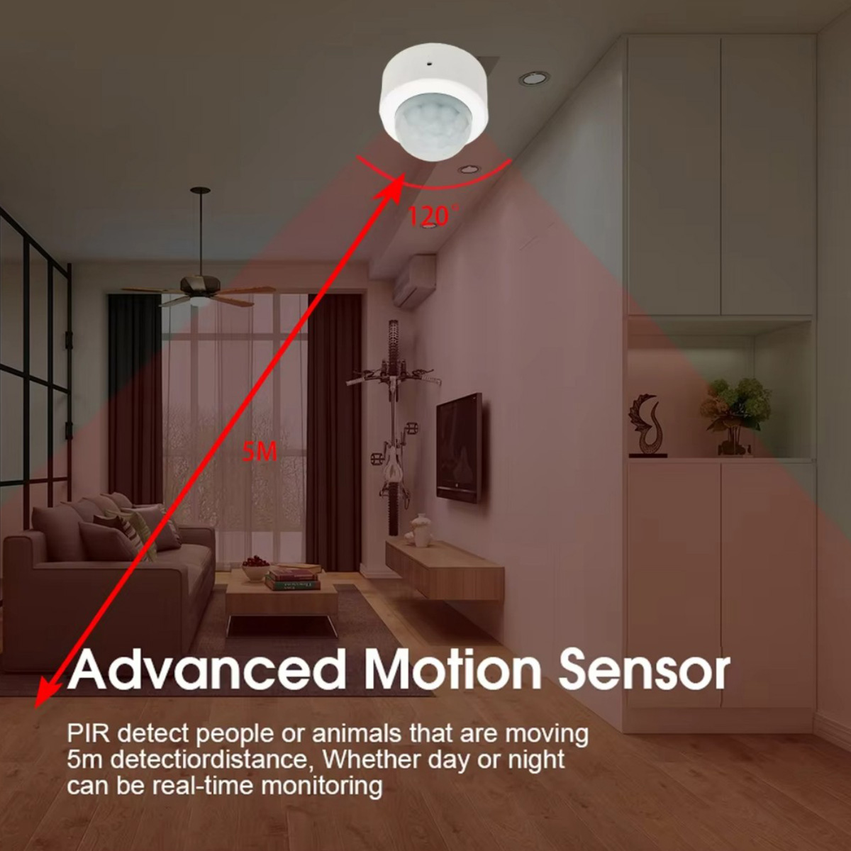 مستشعر حركة Zigbee PIR، كاشف ا - مراجعة Zigbee Motion Sensor وسعره