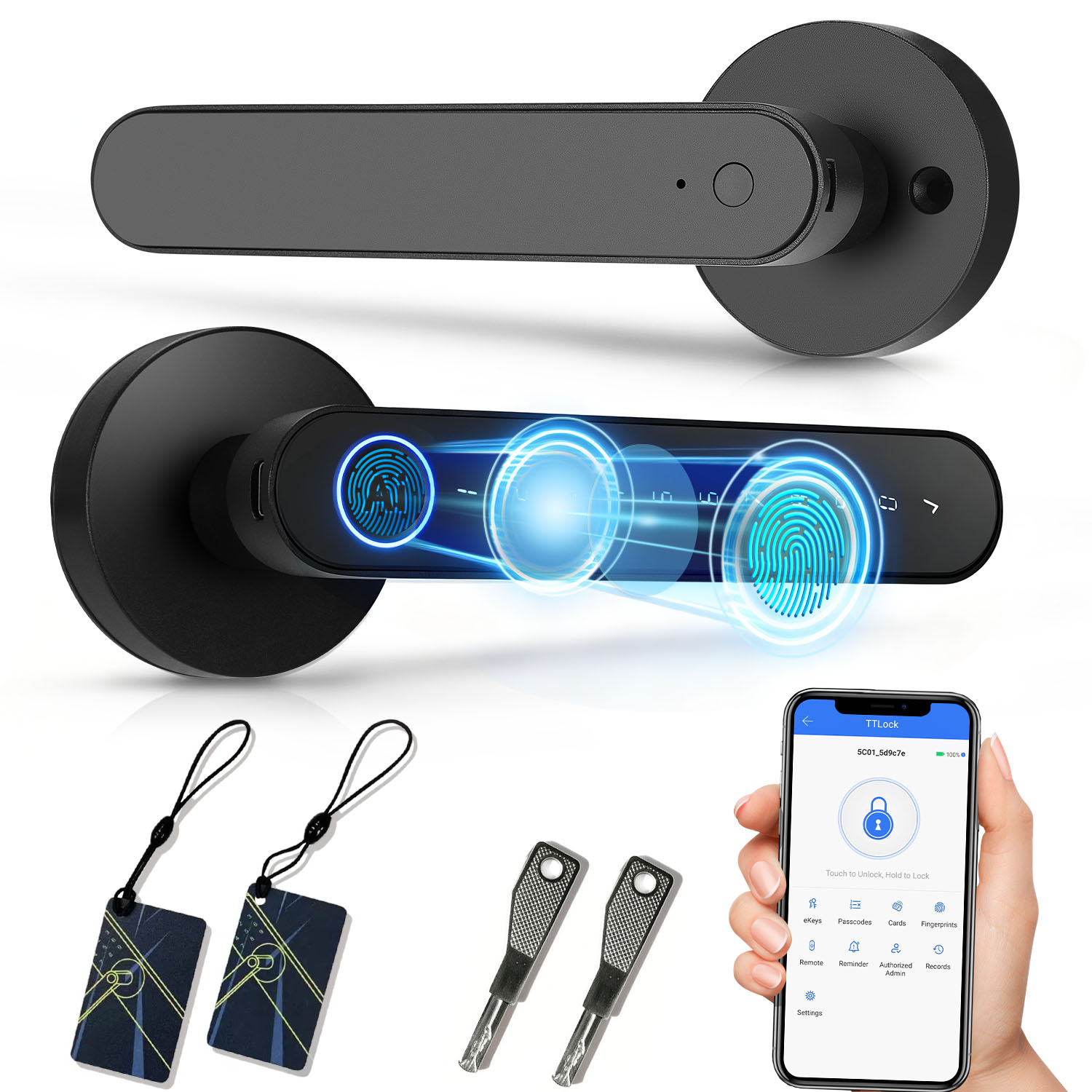 قفل ذكي ببصمة الإصبع مع تطبيق  - مراجعة Smart Home Keyestudio وسعره
