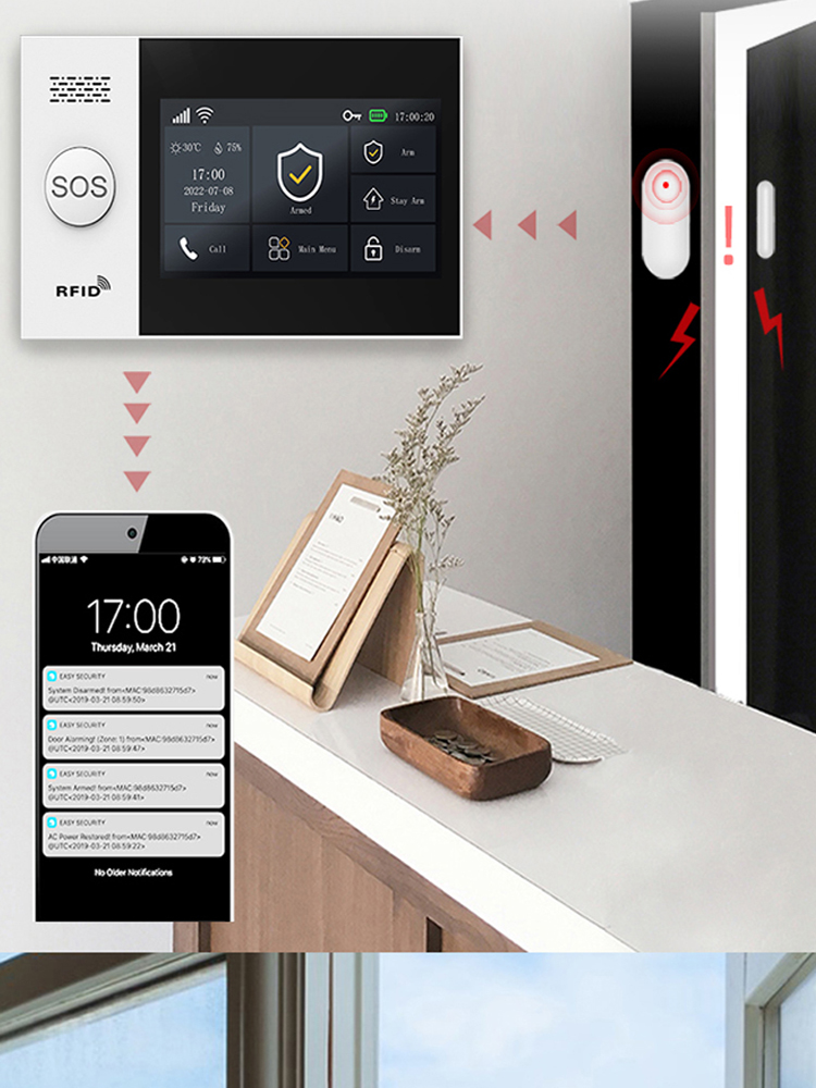 جهاز إنذار المنزل الذكي PGST10 - مراجعة Smart Home Automation System وسعره