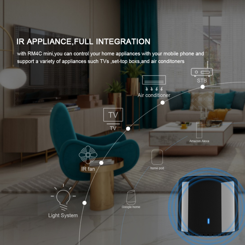 BroadLink BestCon RM4C mini Wi - مراجعة Smart Home Hub Ikea وسعره