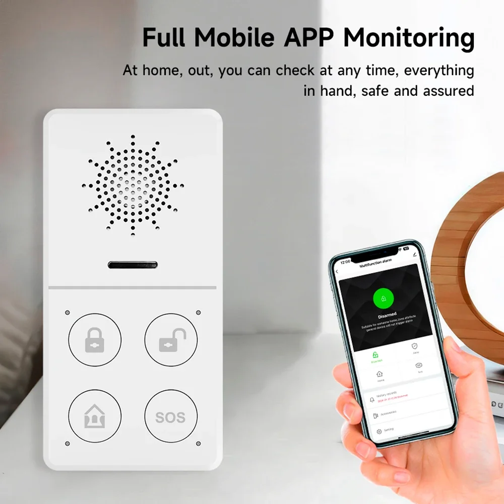 Tuya Wifi نظام إنذار ذكي 433M  - مراجعة Smart Home Automation System وسعره