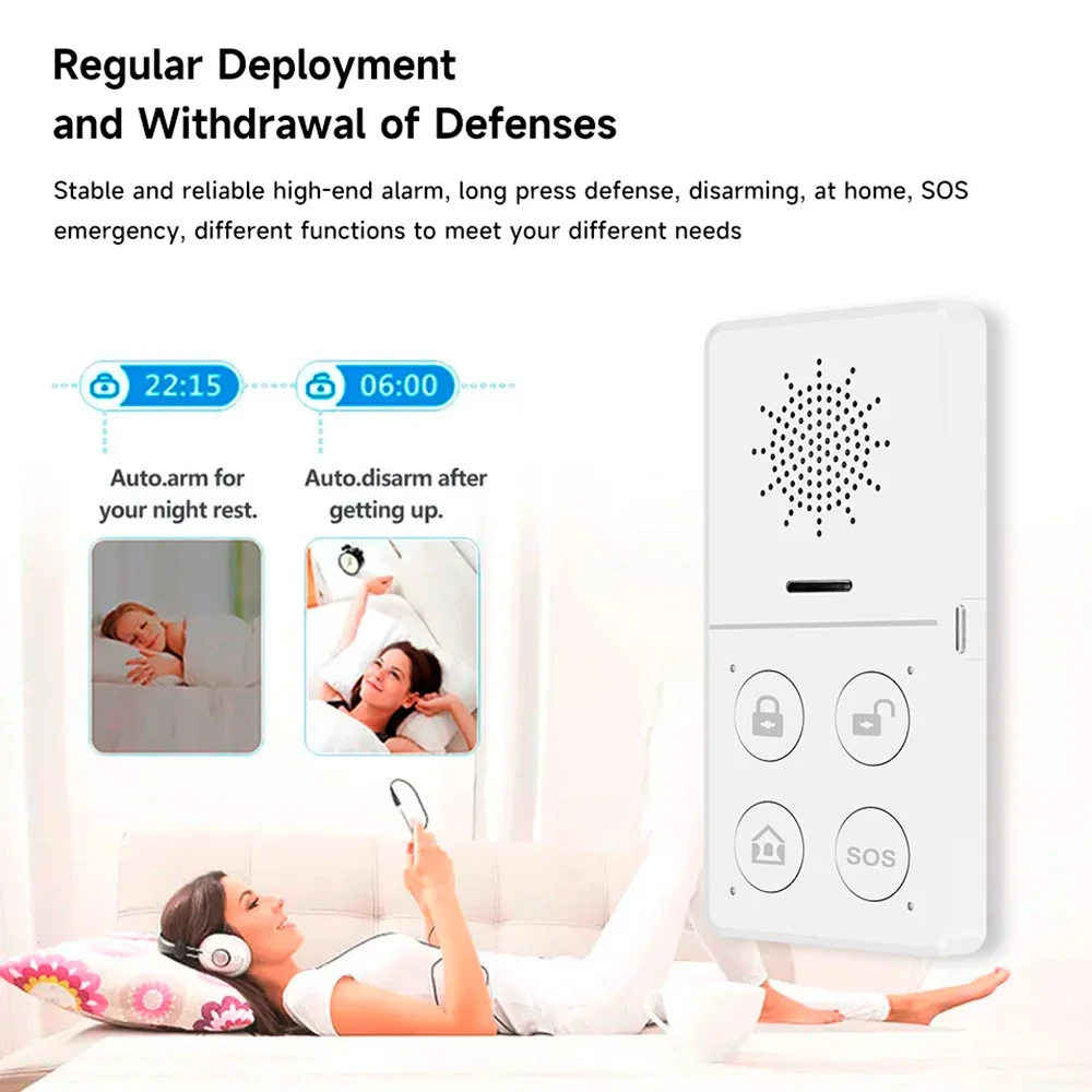 Tuya Wifi نظام إنذار ذكي 433M  - مراجعة Smart Home Automation System وسعره