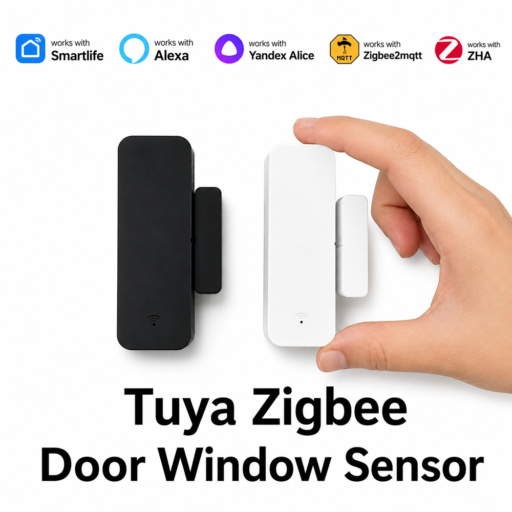 مستشعر أبواب ونوافذ Tuya Zigbe - مراجعة Smart Home For Windows وسعره