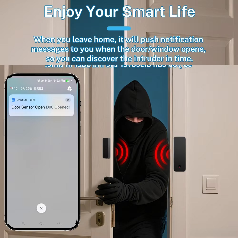 مستشعر أبواب ونوافذ Tuya Zigbe - مراجعة Smart Home For Windows وسعره
