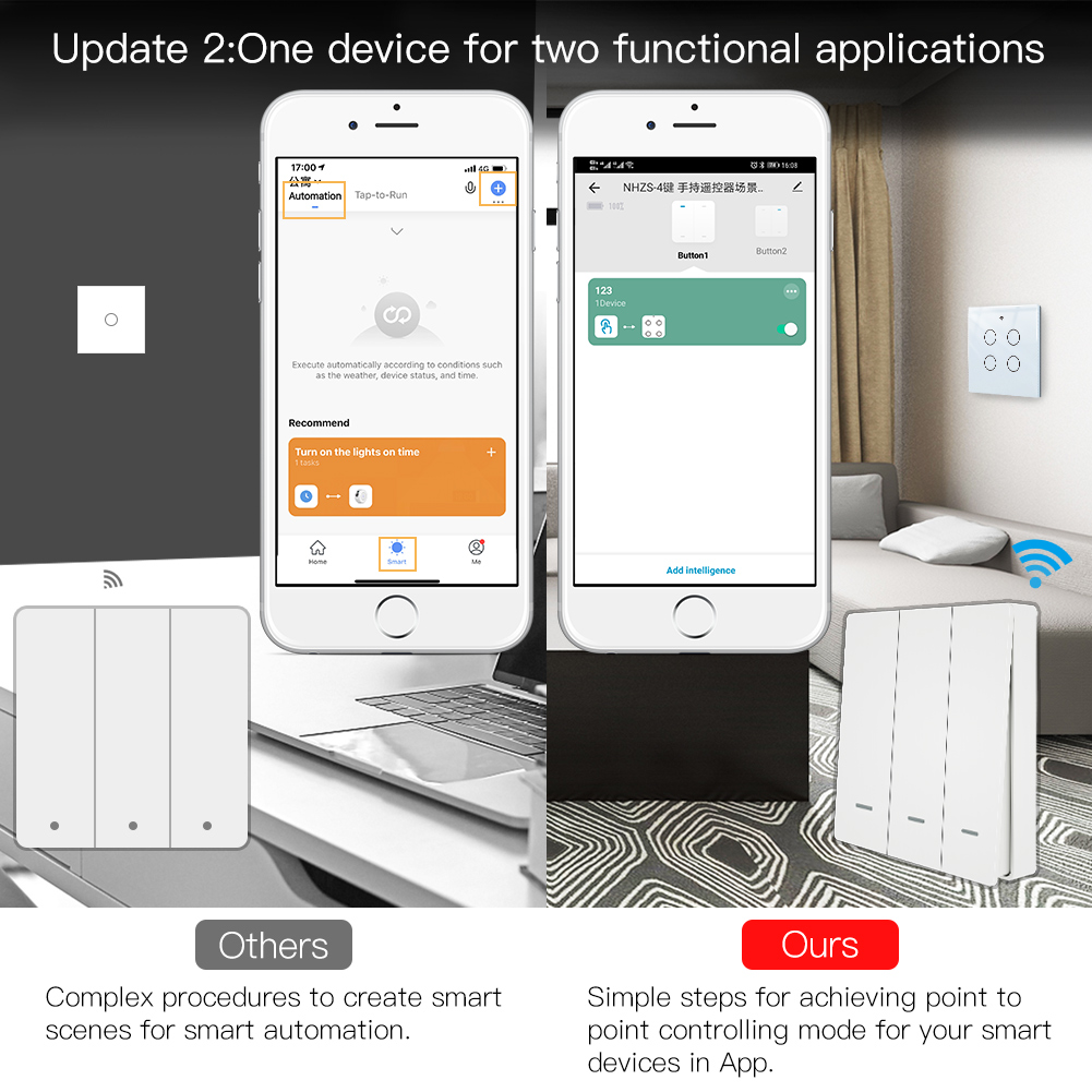 MOES Tuya ZigBee المشهد التبدي - مراجعة Smart Home Moes وسعره