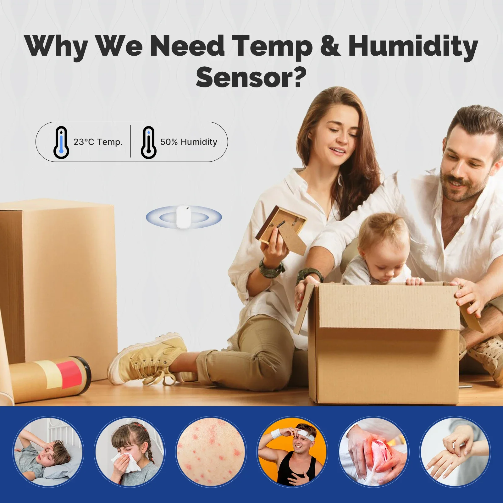 MOES Tuya Zigbee مستشعر درجة ا - مراجعة Smart Home Moes وسعره