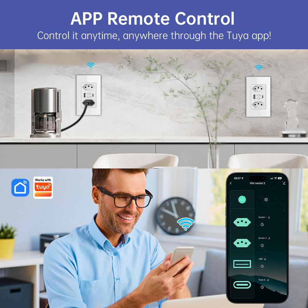 مقبس كهربائي ذكي برازيلي من MA - مراجعة Smart Home Internet وسعره