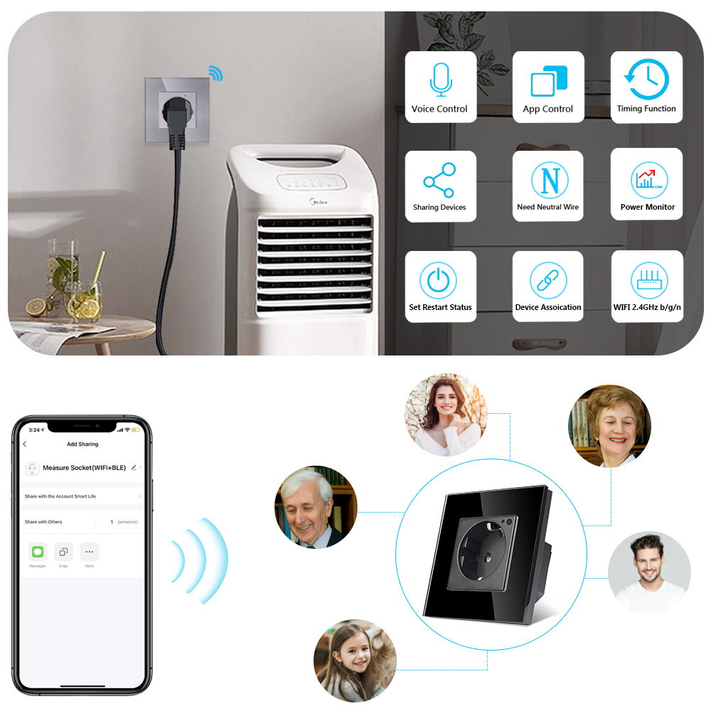 TAWOIA Wifi مقبس الحائط الاتحا - مراجعة Smart Home For Windows وسعره