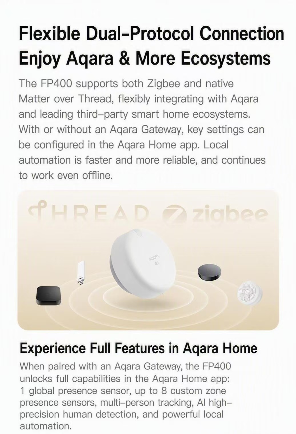 مستشعر وجود Aqara FP400 AI بتق - مراجعة Smart Home For Windows وسعره