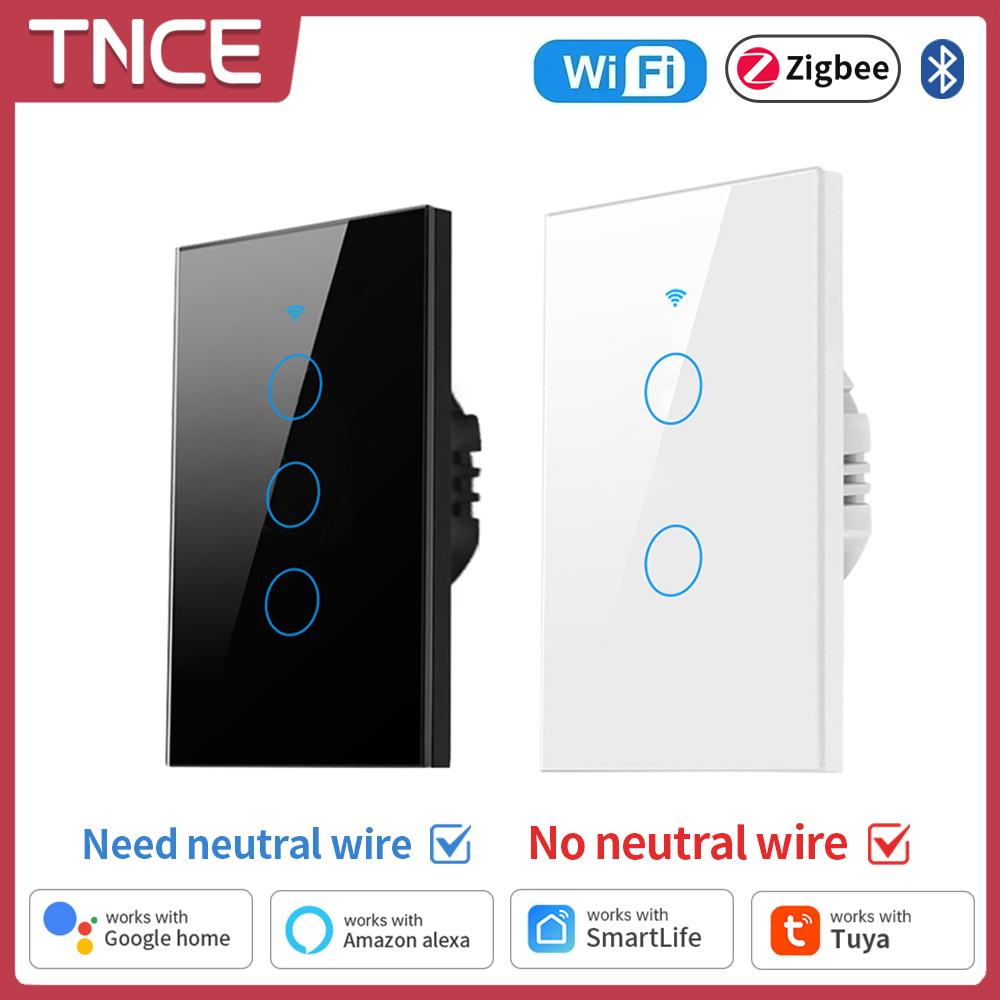 مفتاح إضاءة ذكي TNCE Tuya ، وا - مراجعة Smart Home Internet وسعره