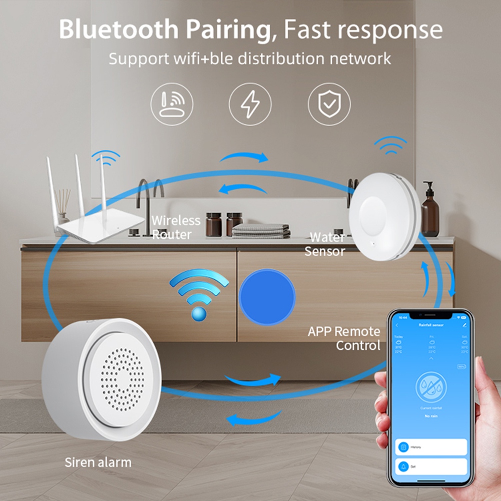 جهاز كشف الفيضانات BTLIFE مع إ - مراجعة Smart Home Automation System وسعره