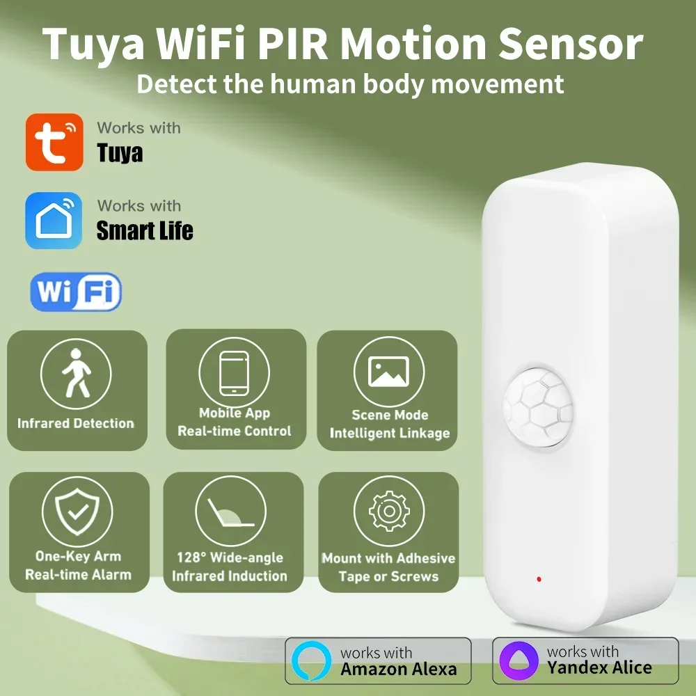 Tuya WiFi محس حركة PIR الذكية  - مراجعة Smart Home Outdoor وسعره