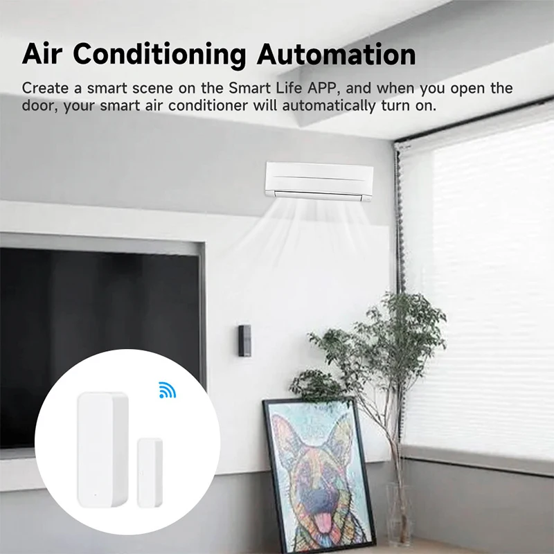 Tuya WiFi مستشعر الباب الذكي ب - مراجعة Smart Home Automation System وسعره