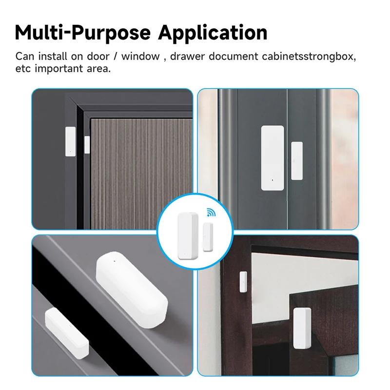 Tuya WiFi مستشعر الباب الذكي ب - مراجعة Smart Home Automation System وسعره