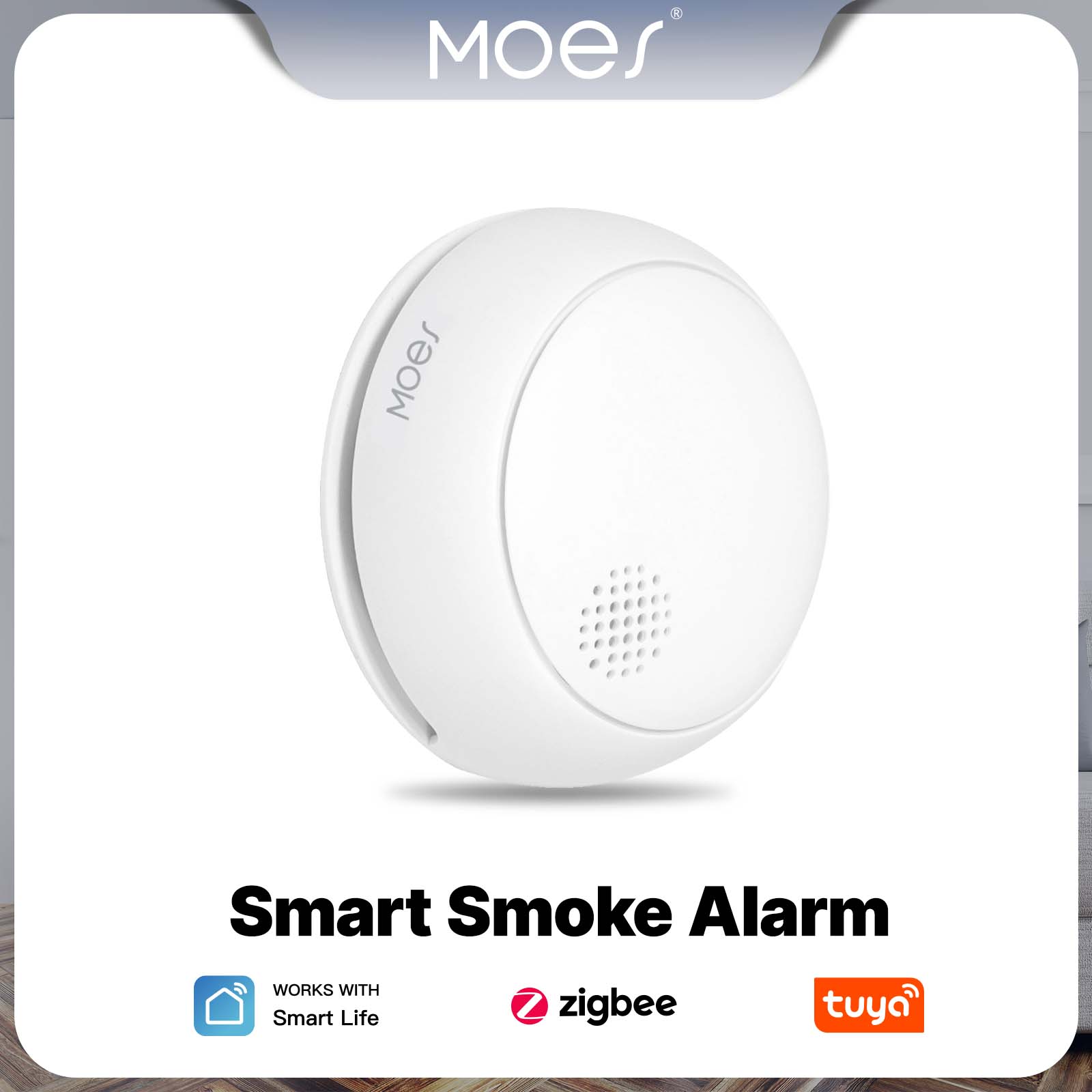MOES زيجبي الذكية كاشف إنذار ا - مراجعة Smart Home Moes وسعره